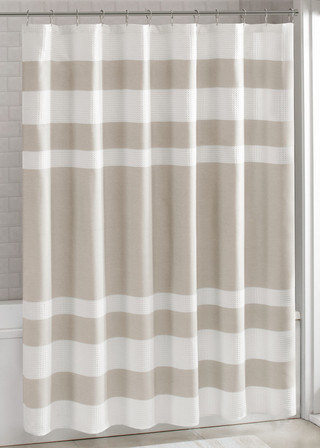 Thumbnail 1: Madison Park Madison Park Spa Waffle Shower Curtain 