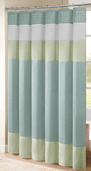 Thumbnail 2: Madison Park Madison Park Carter Shower Curtain 