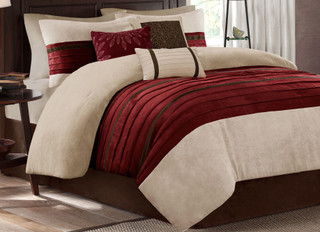 Thumbnail 3: Madison Park Madison Park Palmer Red 7-pc. Comforter Set 