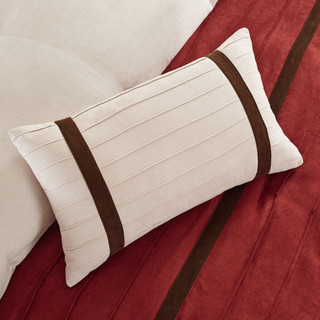 Thumbnail 15: Madison Park Madison Park Palmer Red 7-pc. Comforter Set 