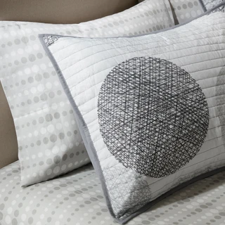 Thumbnail 20: Madison Park Madison Park Knowles Grey Coverlet Set 