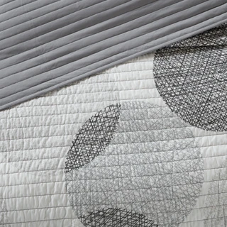 Thumbnail 15: Madison Park Madison Park Knowles Grey Coverlet Set 