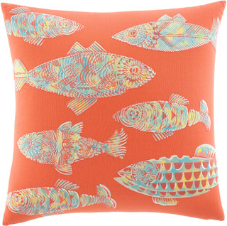 Thumbnail 2: TOMMY BAHAMA Tommy Bahama 20x20 Batic Fish Square Pillow 