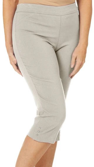 Thumbnail 1: Counterparts Counterparts Petite Pull-On Tummy Control Capris 