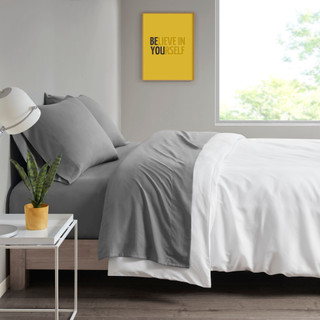 Thumbnail 1: Intelligent Design Intelligent Design Microfiber Solid Sheet Set 