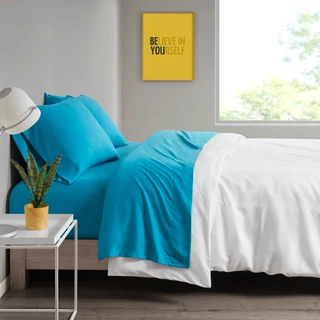 Thumbnail 6: Intelligent Design Intelligent Design Microfiber Solid Sheet Set 