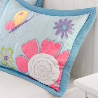 Thumbnail 4: Mi Zone Mi Zone Kids Crazy Daisy Coverlet Set 