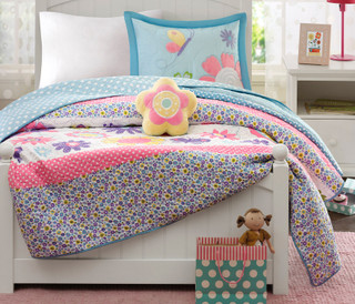 Thumbnail 2: Mi Zone Mi Zone Kids Crazy Daisy Coverlet Set 