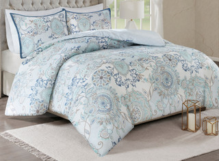 Thumbnail 2: Madison Park Madison Park Isla 3-pc. Duvet Set 