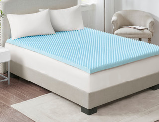 Thumbnail 6: Sleep Philosophy Flexapedic 3'' Hypoallergenic Cooling Mattress Topper 