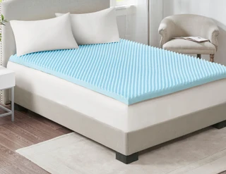 Thumbnail 1: Sleep Philosophy Flexapedic 3'' Hypoallergenic Cooling Mattress Topper 