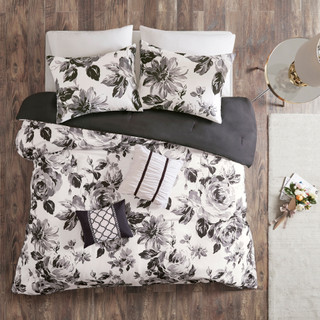 Thumbnail 5: Intelligent Design Intelligent Design Dorsey Floral Print Comforter Set 