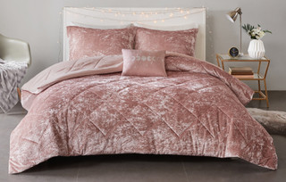 Thumbnail 6: Intelligent Design Intelligent Design Felicia Velvet Comforter Set 