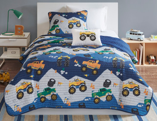 Thumbnail 6: Mi Zone Mi Zone Kids Nash Reversible Coverlet Set 