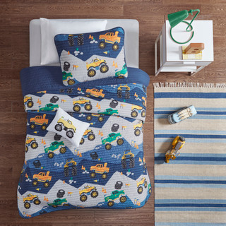 Thumbnail 9: Mi Zone Mi Zone Kids Nash Reversible Coverlet Set 