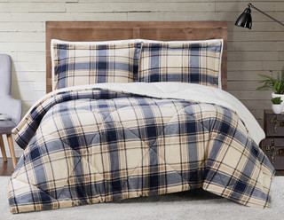 Thumbnail 4: Truly Soft Truly Soft Cuddle Warmth Printed Plaid Comforter Set 