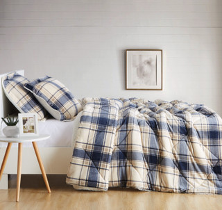 Thumbnail 8: Truly Soft Truly Soft Cuddle Warmth Printed Plaid Comforter Set 
