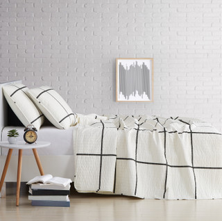 Thumbnail 12: Truly Soft Truly Soft Kurt Windowpane Quilt Set 