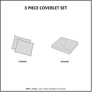 Thumbnail 28: Madison Park Madison Park Keaton Coverlet Set 