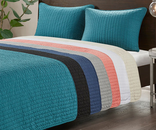 Thumbnail 36: Madison Park Madison Park Keaton Coverlet Set 