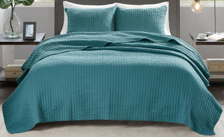 Thumbnail 8: Madison Park Madison Park Keaton Coverlet Set 