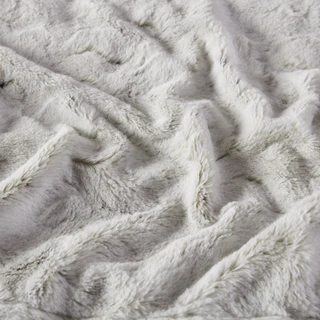 Thumbnail 4: Madison Park Madison Park Zuri Snow Leopard Oversized Faux Fur Throw 