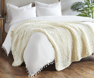 Thumbnail 6: Madison Park Madison Park Chunky Double Knit Handmade Throw 