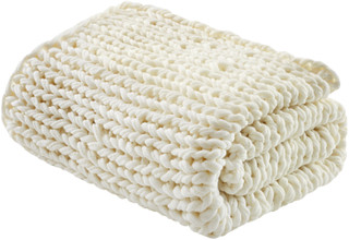 Thumbnail 2: Madison Park Madison Park Chunky Double Knit Handmade Throw 