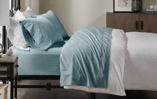 Thumbnail 1: Madison Park Madison Park Peached Percale Cotton Sheet Set 