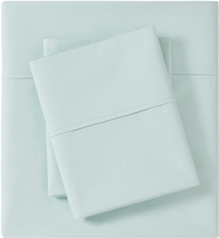 Thumbnail 2: Madison Park Madison Park Peached Percale Cotton Sheet Set 