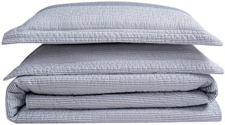 Thumbnail 6: Truly Soft Truly Soft Grey Multi Stripe Quilt Set 
