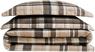 Thumbnail 8: Truly Soft Truly Soft Paulette Plaid Stripe Quilt Set 