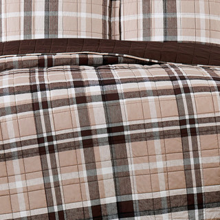 Thumbnail 12: Truly Soft Truly Soft Paulette Plaid Stripe Quilt Set 