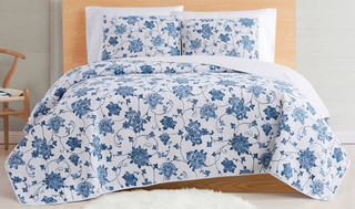 Thumbnail 4: Cottage Classics Cottage Classics Estate Bloom Quilt Set 
