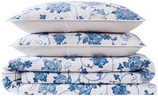 Thumbnail 12: Cottage Classics Cottage Classics Estate Bloom Quilt Set 