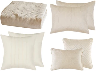 Thumbnail 27: 5th Avenue 5th Avenue Lux Noelle 7-pc. Comforter Set 
