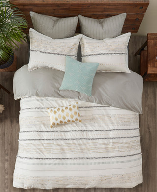 Thumbnail 9: Ink + Ivy Ink & Ivy Nea Cotton Printed Duvet Cover Set 