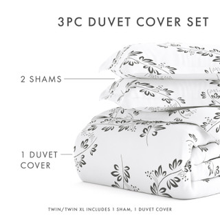Thumbnail 31: Home Collections Home Collections Premium Soft Simple Vines Duvet Cover Set 