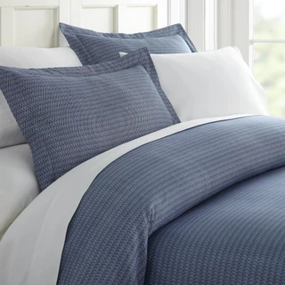 Thumbnail 1: Home Collections Home Collections Premium Soft Blue Diamond Duvet Cover Set 