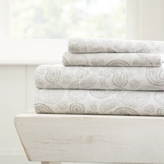 Thumbnail 6: Home Collections Home Collections Premium Ultra Soft Coarse Paisley Sheet Set 