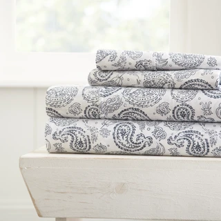 Thumbnail 6: Home Collections Home Collections Premium Ultra Soft Coarse Paisley Sheet Set 