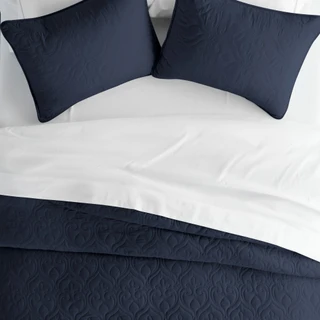 Thumbnail 3: Home Collections Home Collections Premium Soft Damask Quilted Coverlet Set 