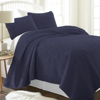 Thumbnail 1: Home Collections Home Collections Premium Soft Damask Quilted Coverlet Set 