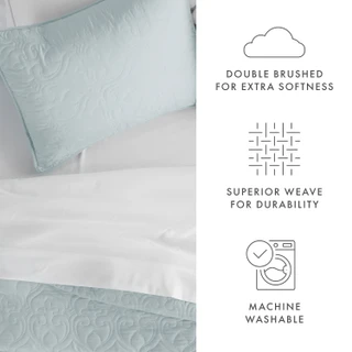 Thumbnail 32: Home Collections Home Collections Premium Soft Damask Quilted Coverlet Set 