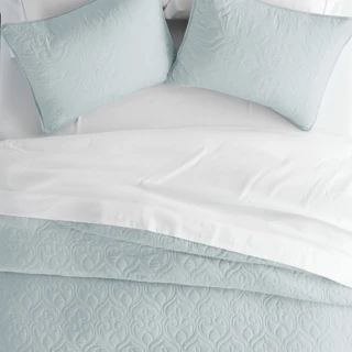 Thumbnail 12: Home Collections Home Collections Premium Soft Damask Quilted Coverlet Set 