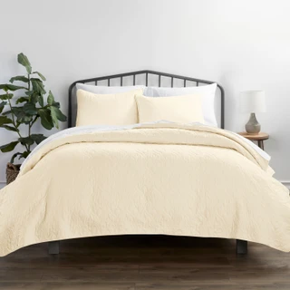 Thumbnail 8: Home Collections Home Collections Premium Soft Damask Quilted Coverlet Set 