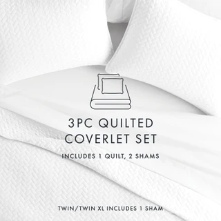 Thumbnail 40: Home Collections Home Collections Premium Soft Herring Quilted Coverlet Set 