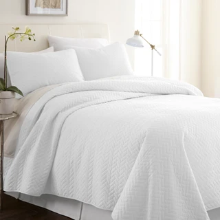 Thumbnail 4: Home Collections Home Collections Premium Soft Herring Quilted Coverlet Set 