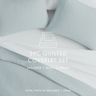 Thumbnail 40: Home Collections Home Collections Premium Soft Herring Quilted Coverlet Set 