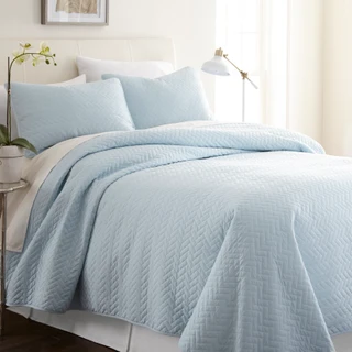 Thumbnail 4: Home Collections Home Collections Premium Soft Herring Quilted Coverlet Set 